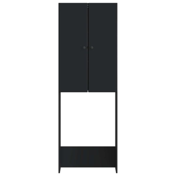 Тоалетна Шкаф BREDA Черно 66 x 25,5 x 190 см