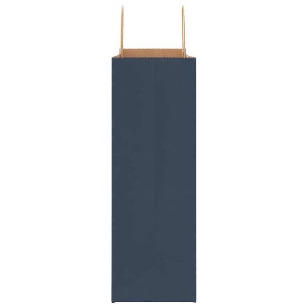 Хартиени торбички 250 бр с дръжки сини 45x17x48 см