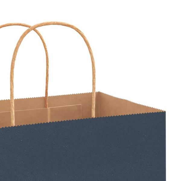 Хартиени торбички 250 бр с дръжки сини 45x17x48 см