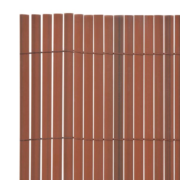 Градска ограда Кафяво 150 x 500 cm ПВЦ