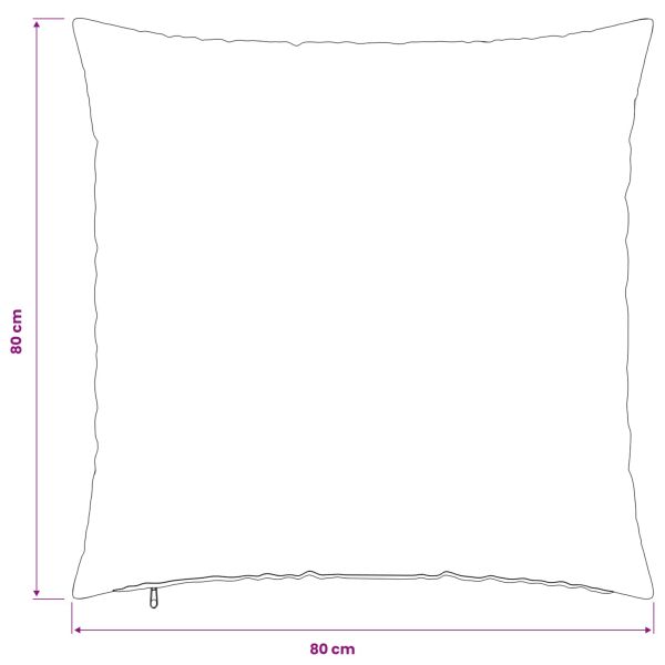 Калъфка за възглавница 6 pcs HEERLEN Зелено 80 x 80 cm