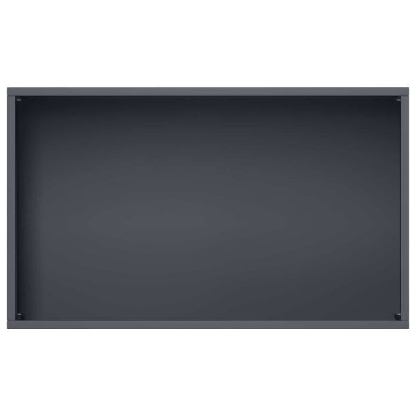 Градинска саксия 2 бр. Антрацит 50 x 30 x 75 см