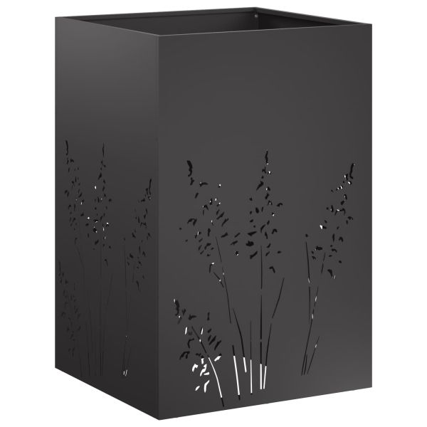 Градинска саксия Черно 50 x 50 x 75 cm