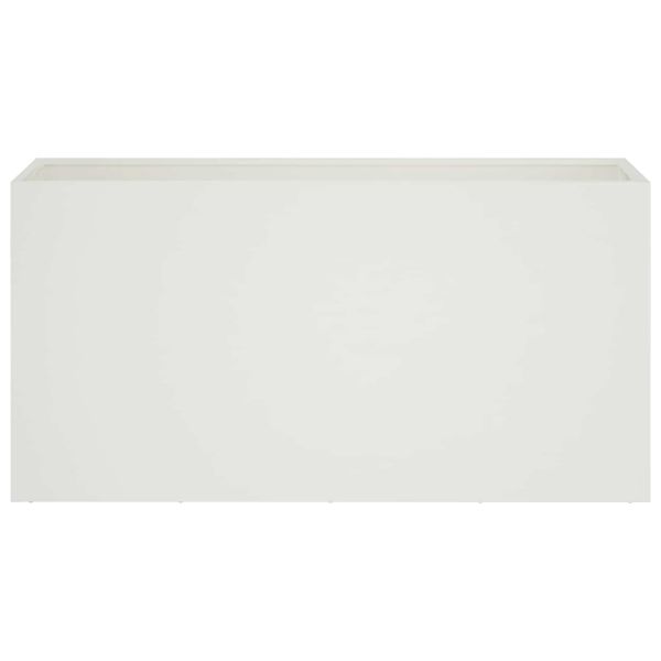 Градинска саксия Бяло 100 x 30 x 40 см