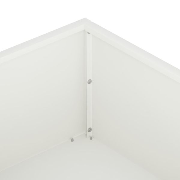 Градинска саксия Бяло 100 x 100 x 20 cm