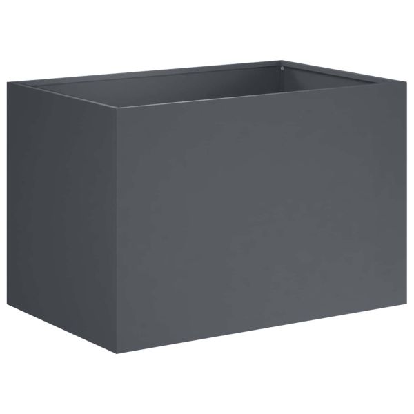 Градинска саксия 2 бр. Антрацит 60 x 40 x 40 см
