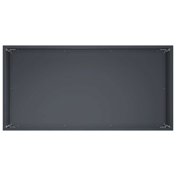 Градинска саксия 2 бр. Антрацит 60 x 30 x 50 см