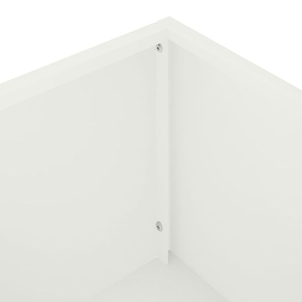 Градинска саксия Бяло 100 x 30 x 49 см
