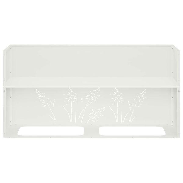 Градинска саксия Бяло 100 x 30 x 49 см