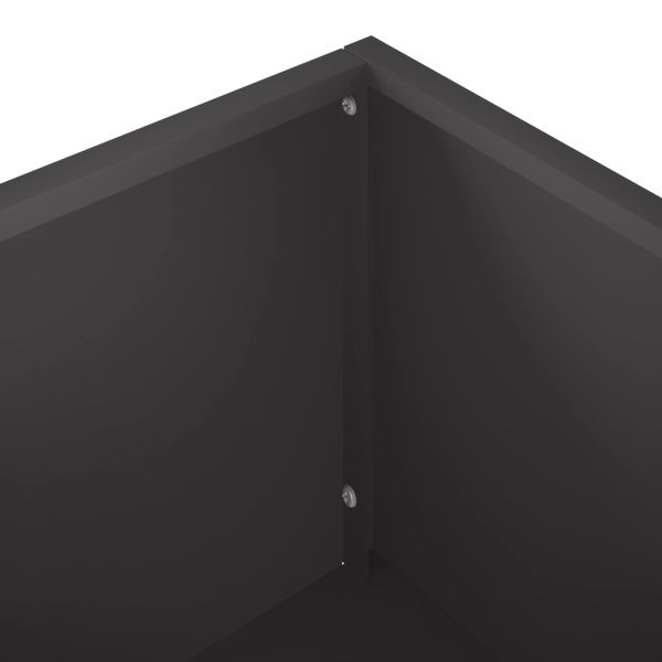 Градинска саксия Черно 100 x 30 x 49 см
