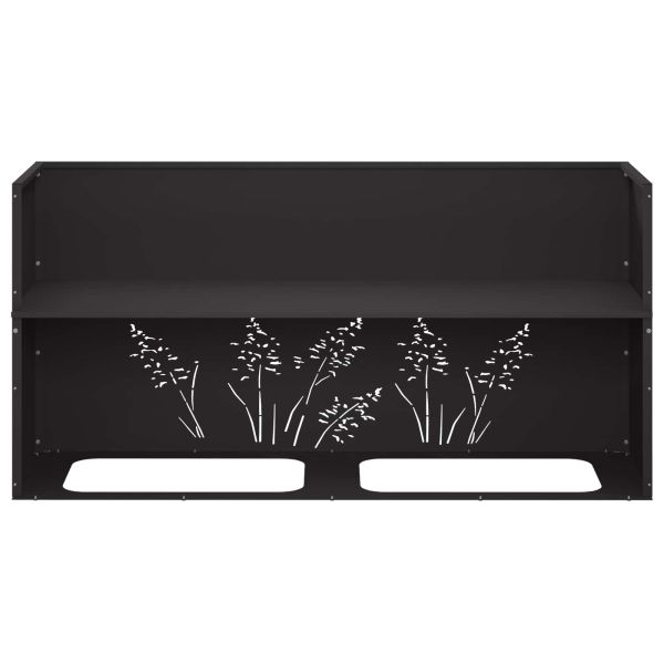 Градинска саксия Черно 100 x 30 x 49 см