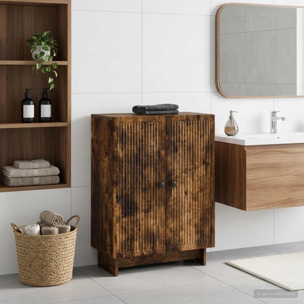 Шкаф за баня EDE Опушен дъб 59,5 x 31 x 80 см