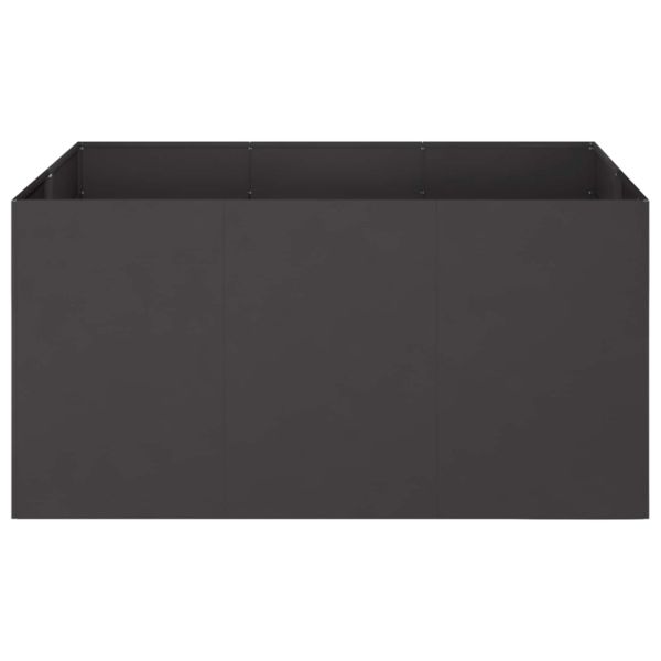 Градинска саксия Черно 120 x 80 x 60 см