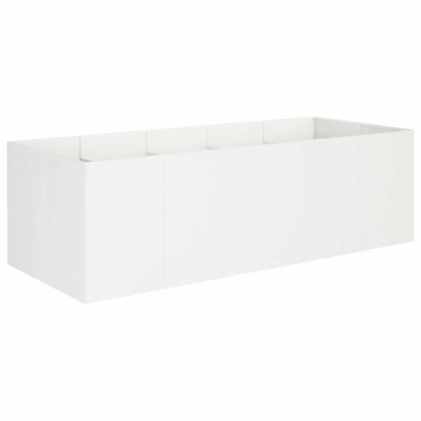 Градинска саксия Бяло 200 x 80 x 60 см