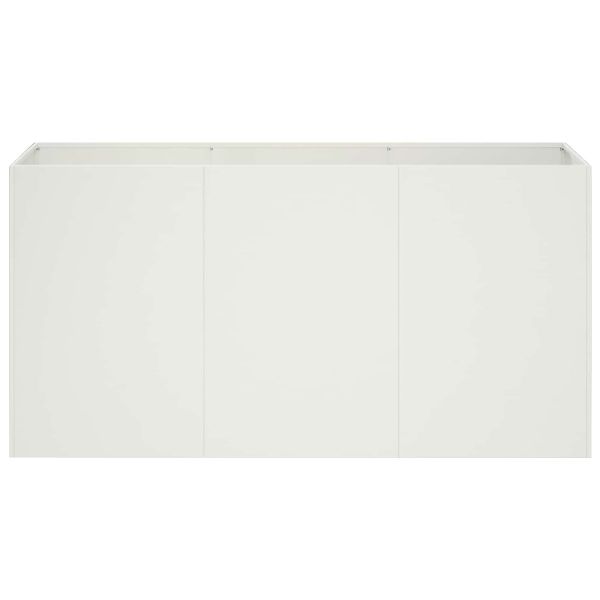 Градинска саксия Бяло 120 x 40 x 60 см