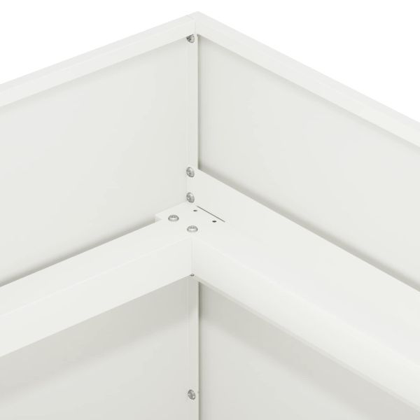 Градинска саксия Бяло 120 x 40 x 60 см