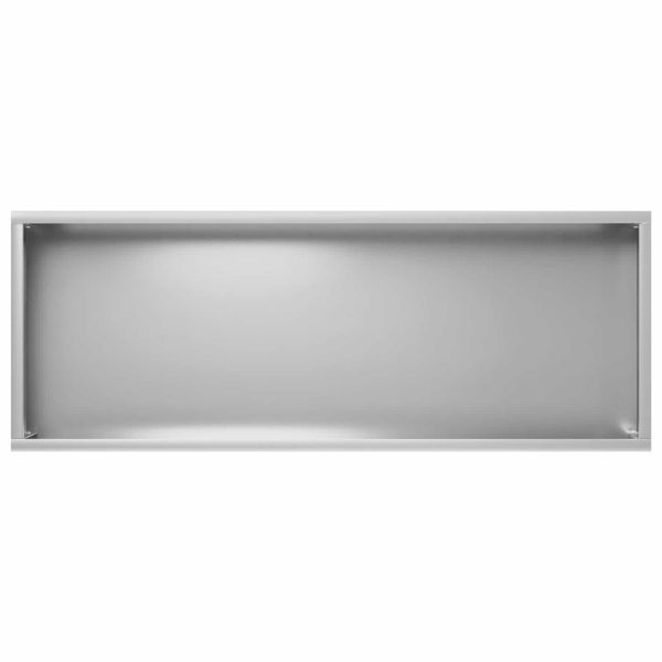 Градинска саксия 2 бр. Сребристо 80 x 30 x 49 см