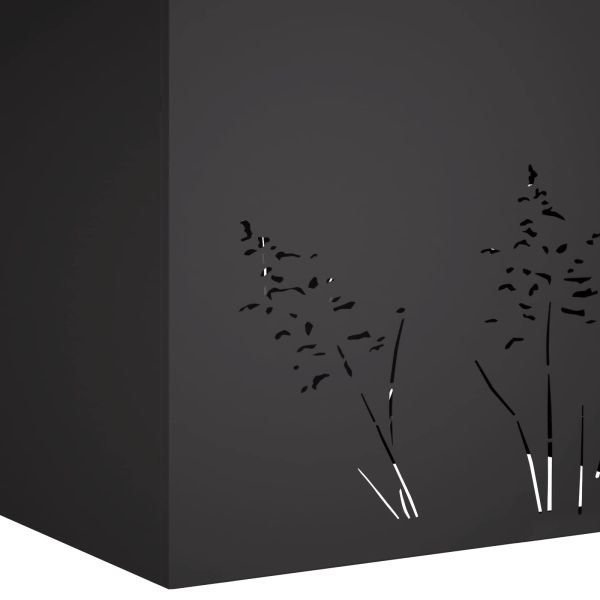Градинска саксия Черно 50 x 30 x 49 см