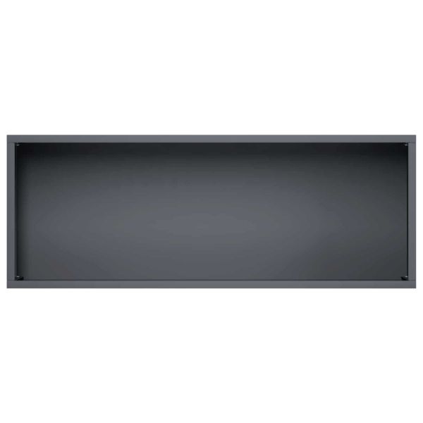 Градинска саксия 2 бр. Антрацит 80 x 30 x 49 см