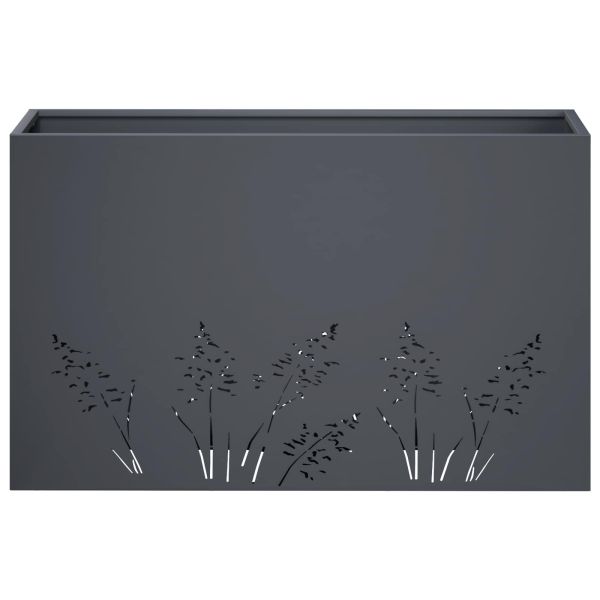 Градинска саксия 2 бр. Антрацит 80 x 30 x 49 см