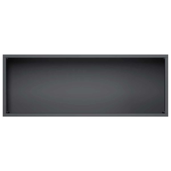 Градинска саксия 2 бр. Черно 80 x 30 x 49 см