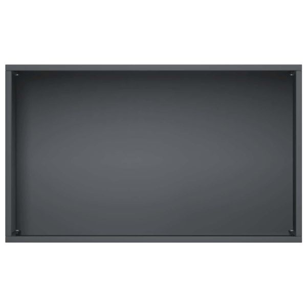 Градинска саксия 2 бр. Антрацит 50 x 30 x 49 см