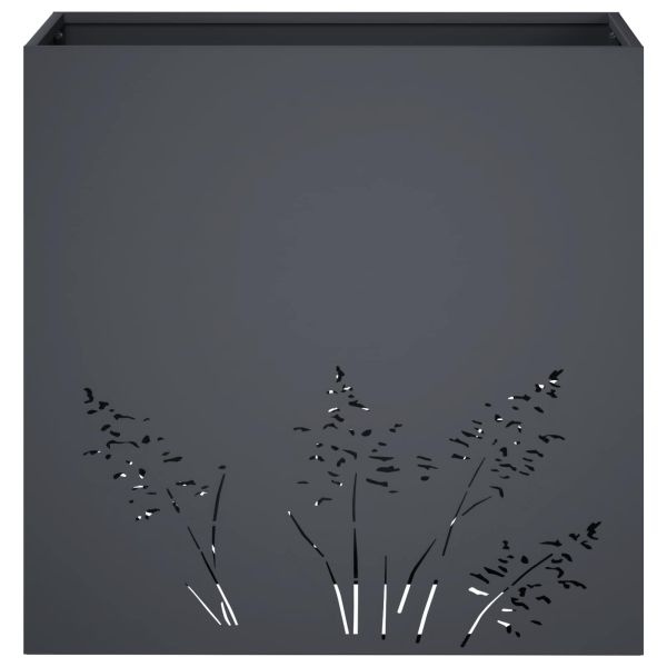 Градинска саксия 2 бр. Антрацит 50 x 30 x 49 см