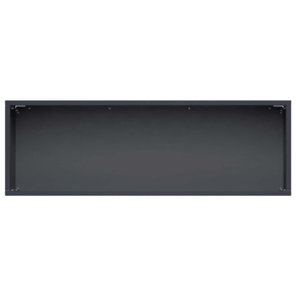 Градинска саксия 2 бр. Антрацит 60 x 20 x 20 см