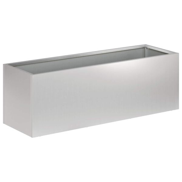 Градинска саксия 2 бр. Сребристо 40 x 20 x 20 см