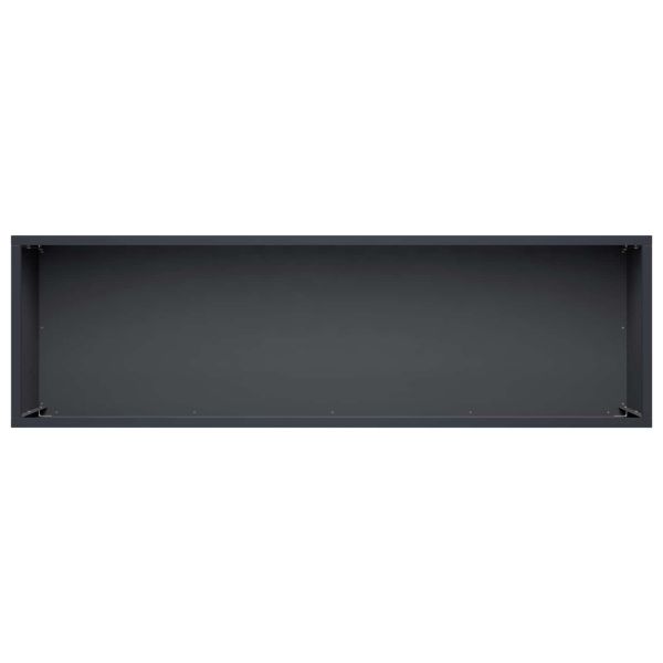 Градинска саксия 2 бр. Антрацит 80 x 30 x 30 см