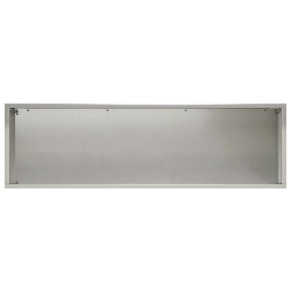 Градинска саксия 2 бр. Сребристо 80 x 30 x 30 см