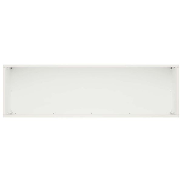 Градинска саксия 2 бр. Бяло 80 x 30 x 30 см