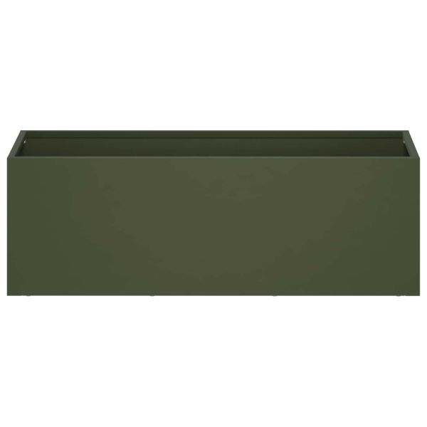 Градинска саксия Маслиненозелено 40 x 20 x 20 см