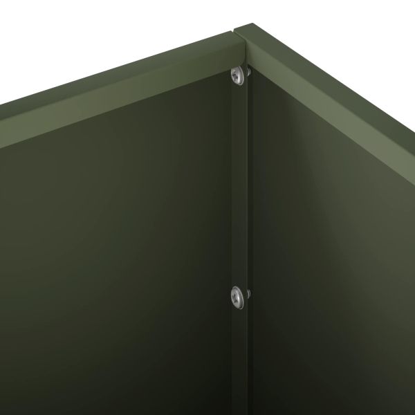 Градинска саксия Маслиненозелено 40 x 20 x 20 см