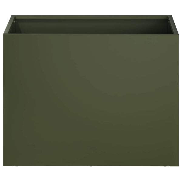 Градинска саксия Маслиненозелено 40 x 30 x 30 см