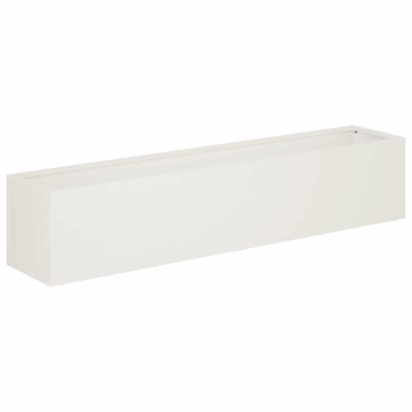 Градинска саксия Бяло 100 x 20 x 20 см