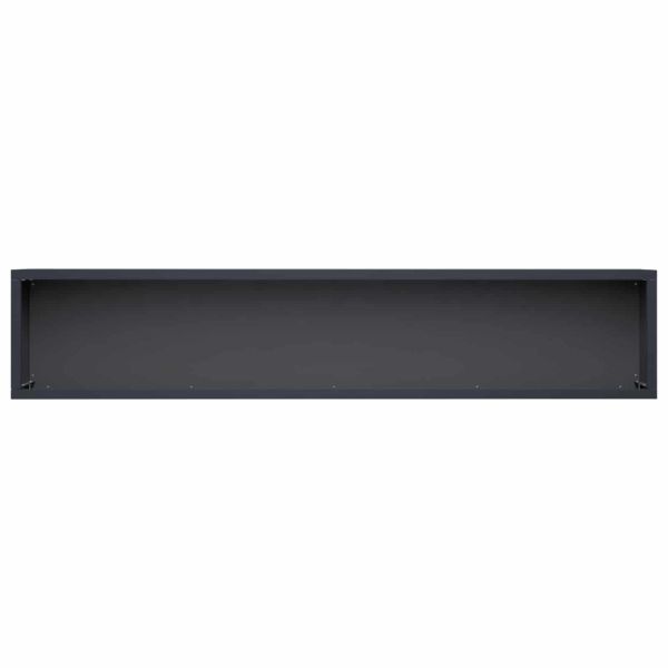 Градинска саксия 2 бр. Антрацит 80 x 20 x 20 см