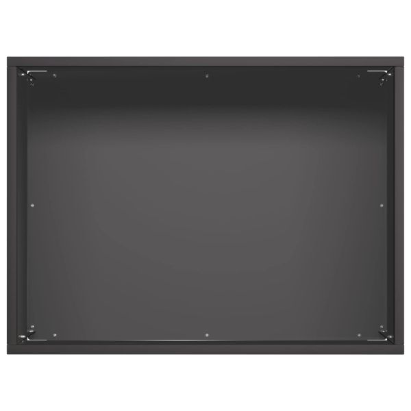 Градинска саксия 2 бр. Черно 40 x 30 x 30 см