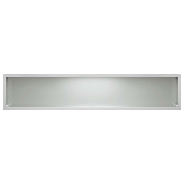Градинска саксия 2 бр. Сребристо 100 x 20 x 20 см