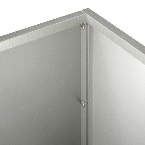 Градинска саксия 2 бр. Сребристо 100 x 20 x 20 см