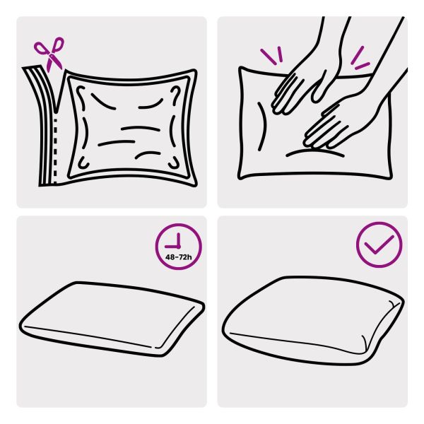 Възглавница с възглавница HEERLEN 6 бр. Черно Кадифе