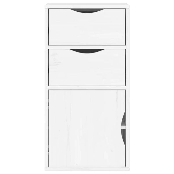 Страничен шкаф с чекмеджета ODDA White 40x24x79 cm