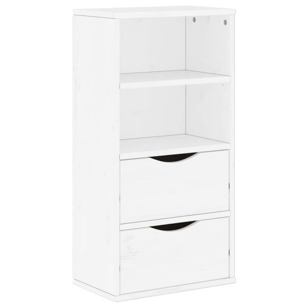 Страничен шкаф с чекмеджета ODDA White 40x24x79 cm
