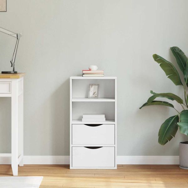 Страничен шкаф с чекмеджета ODDA White 40x24x79 cm