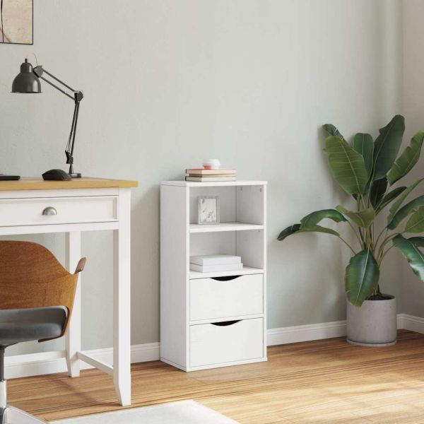 Страничен шкаф с чекмеджета ODDA White 40x24x79 cm