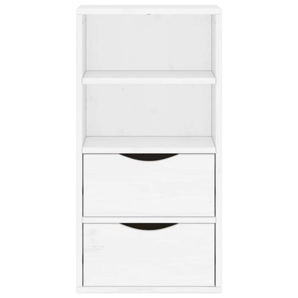 Страничен шкаф с чекмеджета ODDA White 40x24x79 cm