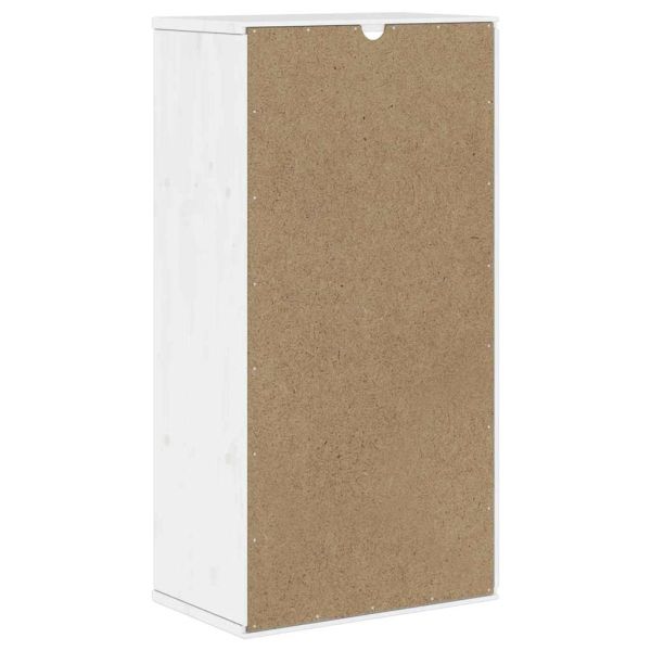 Страничен шкаф с чекмеджета ODDA White 40x24x79 cm