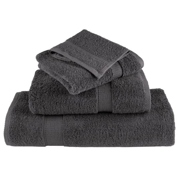 Премиум кърпи SOLUND 2 бр антрацит 100x200 см 600 gsm