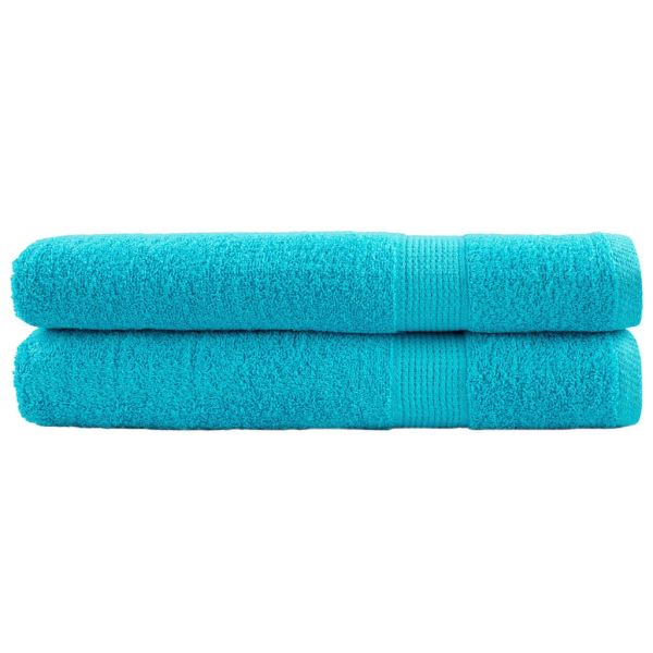 Премиум кърпи SOLUND 2 бр тюркоаз 100x200 см 600 gsm