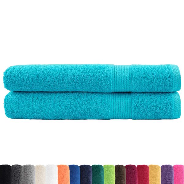 Премиум кърпи SOLUND 2 бр тюркоаз 100x200 см 600 gsm